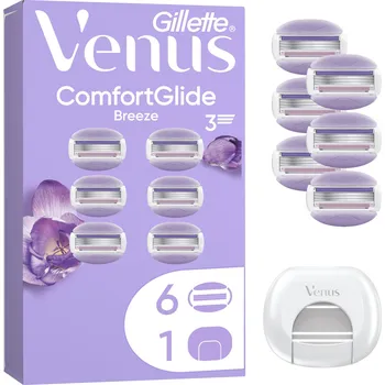 GILLETTE Venus ComfortGlide Breeze 6 ks + kryt na žiletku