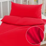 Dětské saténové povlečení do postýlky ST-010 Sytě červené Do postýlky 90x140 a 40x60 cm