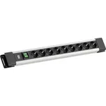 Bachmann BM005902 zásuvková lišta s vypínačem šedá, černá DE schuko zástrčka/zásuvky 1 ks