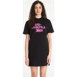 Šaty Karl Lagerfeld Jeans Graffiti Tee Dress Black XS
