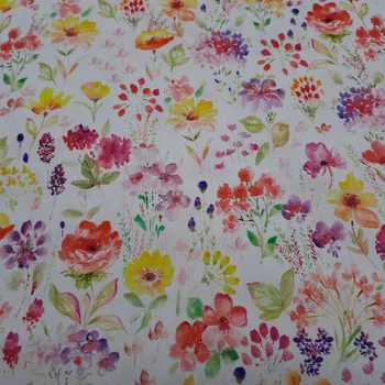 bavlněná látka ZÁŘIVÉ KVĚTY