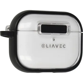 Příslušenství pro sluchátka Pouzdro Liavec SlideLock pro Apple AirPods Pro 3 transparent-black
