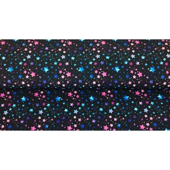 Vodítko pro psa Softshellové vodítko Active - Hvězdy Šířka: 2,5 cm, Délka: 2 m, Karabina: 81 mm - černá - střední pes