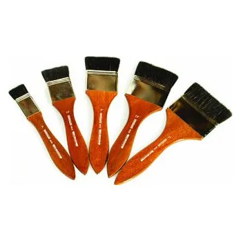 Umělecký štětec Široký štětec Renesans 8022 krátké přírodní štětiny – velikost 3,8cm