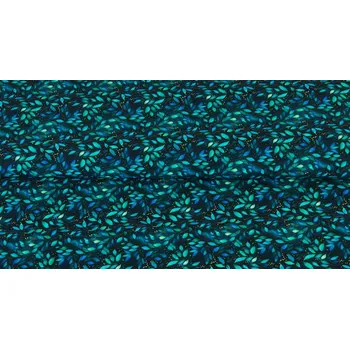 Vodítko pro psa Softshellové vodítko Active - Magické lístky Šířka: 2,5 cm, Délka: 1,5 m, Karabina: Hliníková karabina 71 mm - černá - velký pes