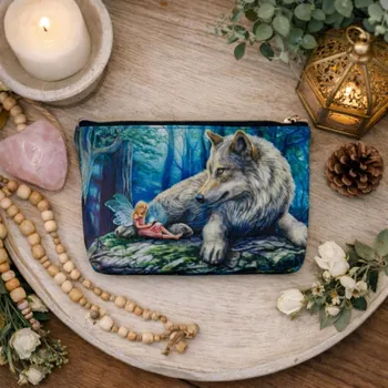 Kosmetická taštička Vlk s vílou