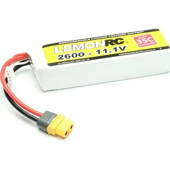 RC vybavení LemonRC 15723 akupack Li-Pol (modelářství), 11.1 V, 2600 mAh, články 3, 35 C, Softcase, XT60