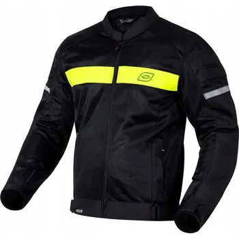 Moto bunda Textilní bunda Ozone Dart Černá/Žlutá Neonová 10XL