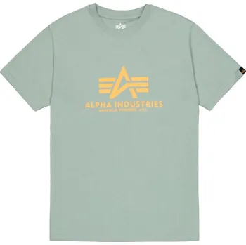 Pánské tričko Tričko Alpha Industries Basic Big Logo - světle olivové, M