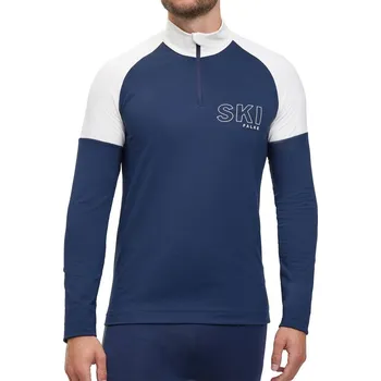 Falke Men Skiing Long sleeve shirt Stand-up collar - space blue