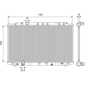Chladič motoru Chladič, chlazení motoru VALEO 701419