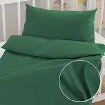 Dětské saténové povlečení do postýlky ST-014 Zelené Do postýlky 100x135 a 40x60 cm