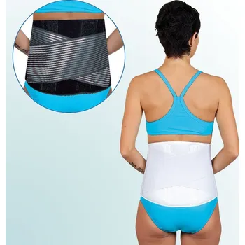 Ortika Bederní pás s dlahami OR11D Rozměr: XXXL, Varianta: Bílá