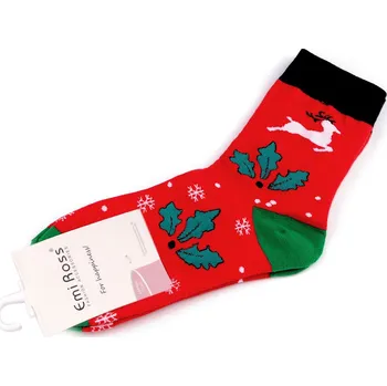 pracovní ponožka Vánoční ponožky Emi Ross Varianta: 21 (vel. 35-39) červená, Balení: 1 pár