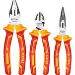 TOTAL Elektrikářské kleště, sada 3 ks, industrial, 1000 V, CrV THT2K0302