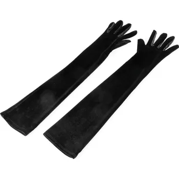 Fitness rukavice Dlouhé společenské rukavice sametové Varianta: Černá, Balení: 1 pár