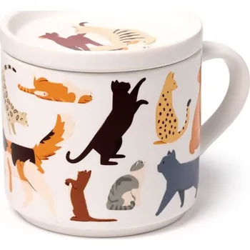 Hrnek s podtáckem -Kočky