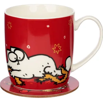 Hrnek s podtáckem - Vánoční Simon's Cat