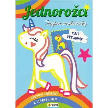 omalovánky Jednorožci - třpytivé omalovánky