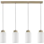 Lustr na lanku BOSCO 4xE27/60W/230V dub – FSC certifikováno
