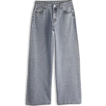 GATE Džíny wide leg s kamínky 32 625-0497/75