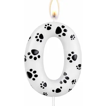 Dortová svíčka Dortisimo Svíčka s tlapičkami číslo 0