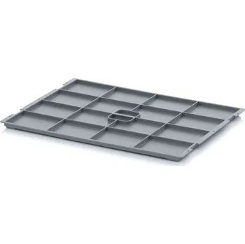 paleta Víka pro KLT 56,1 x 36,4 x 1,6 cm - Stříbrošedá - materiál: PP - KLT-D 65