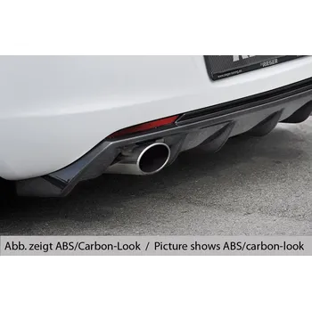 Nárazník Rieger vložka zadního nárazníku pro Opel Astra J 5-dvéř., hatchback před faceliftem, plast ABS bez povrchové úpravy, pro sportovní koncovku vlevo 140x90 mm