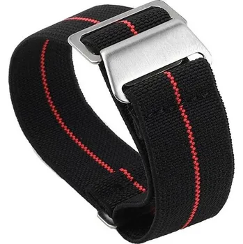 Příslušenství k chytrým hodinkám RhinoTech univerzální nylonový tah Quick Release 20mm (RTNS-022-BR) černý/červený