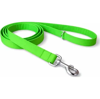 Vodítko pro psa Softshellové vodítko Active - Světle zelená Šířka: 2 cm, Délka: 2 m, Karabina: 67 mm - chrom - malý pes