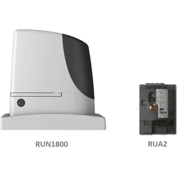 Pohon brány RUN 1800 pohon Nice pro bránu do 1800 kg - pohon 230V pro posuvnou samonosnou bránu, mechanické koncové spínače, technologie BlueBus