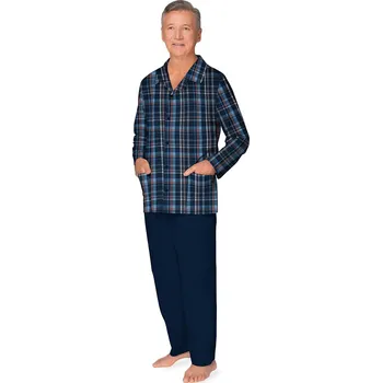 Pánské pyžamo Martel 403 Antoni III pyžamo délka/r M-2XL pánské pyžamo na zip modrozelená L