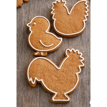 Vykrajovátko Sada vykrajovátek Slepička 546 (3 ks) | Kovová vykrajovátka na perníčky 4,6 cm