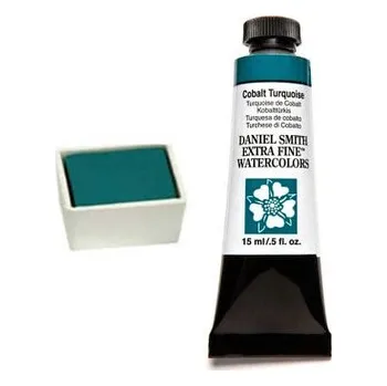 Výtvarná barva Akvarelová barva DS 1/2 – 206 Cerulean Blue