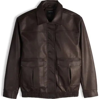 Pánská větrovka GATE Koženková bunda s límcem XL 525-0006/29