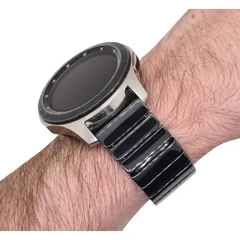 Řemínek na hodinky Keramický řemínek černý 22 mm