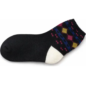 xcena Dívčí ponožky bavlněné černé se vzorem Velikost: 27/30