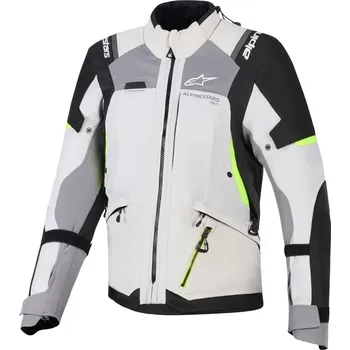 Moto vesta ALPINESTARS bunda STELLA ANDES V4 DRYSTAR dámská tmavě šedá/světle šedá/černá/žlutá fluo 2026 - 4XL
