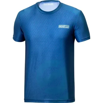 Pánské tričko Sparco Subly tričko, barva: modrá, velikost: XXL