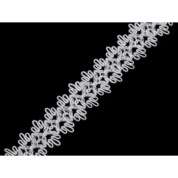 Krajka Prýmek / vsadka šíře 22 mm Varianta: 1 bílá, Balení: 18 m