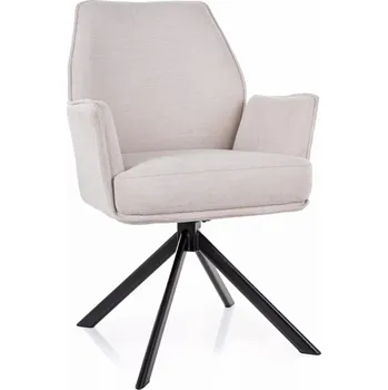 Křeslo Otočné jídelní křeslo Hugo Brego světle béžové