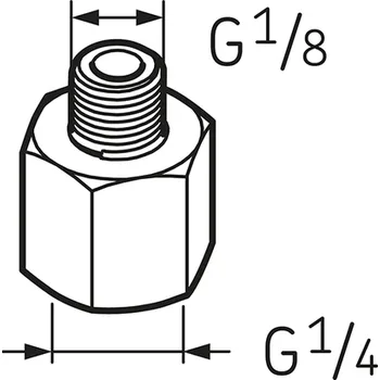 LAPN 1/8 SKF redukční přípojka 1/4. - 1/8.