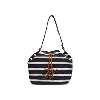 Kabelka Tommy Hilfiger Th Elev Summer Bucket Stripe AW0AW18401 Tmavomodrá OS