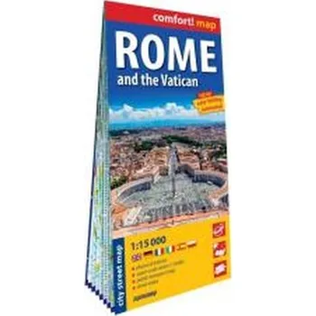 Rzym i Watykan laminowany plan miasta 1:15 000 - opracowanie zbiorowe