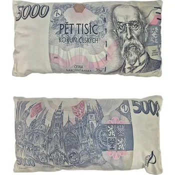 Dekorativní polštářek 4sleep Dekorativní polštář bankovka 28 x 53 cm
