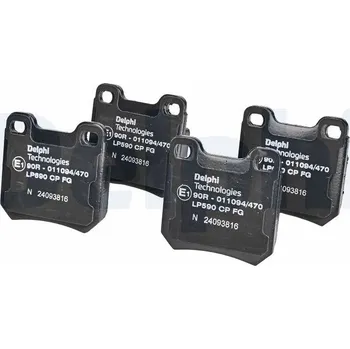 Brzdový systém Sada brzdových destiček, kotoučová brzda DELPHI LP590