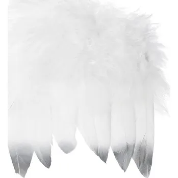 Vánoční dekorace Dekorace andělská křídla s metalickým efektem Varianta: 1 bílá stříbrná, Balení: 1 ks