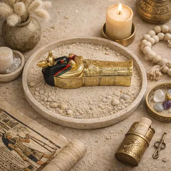 Egyptský Sarkofág soška malá-Anubis