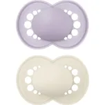 MAM Dudlík Original box 16+m fialový/béžový 2ks