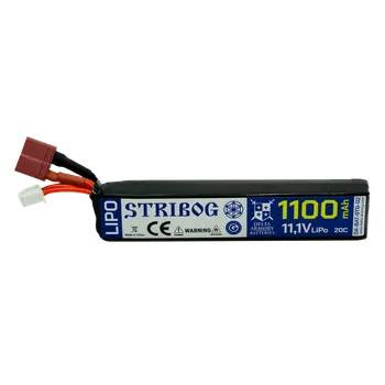 Airsoft Delta Armory airsoftová baterie LiPo 11,1V 1100mAh 20C krátký kabel T-Plug